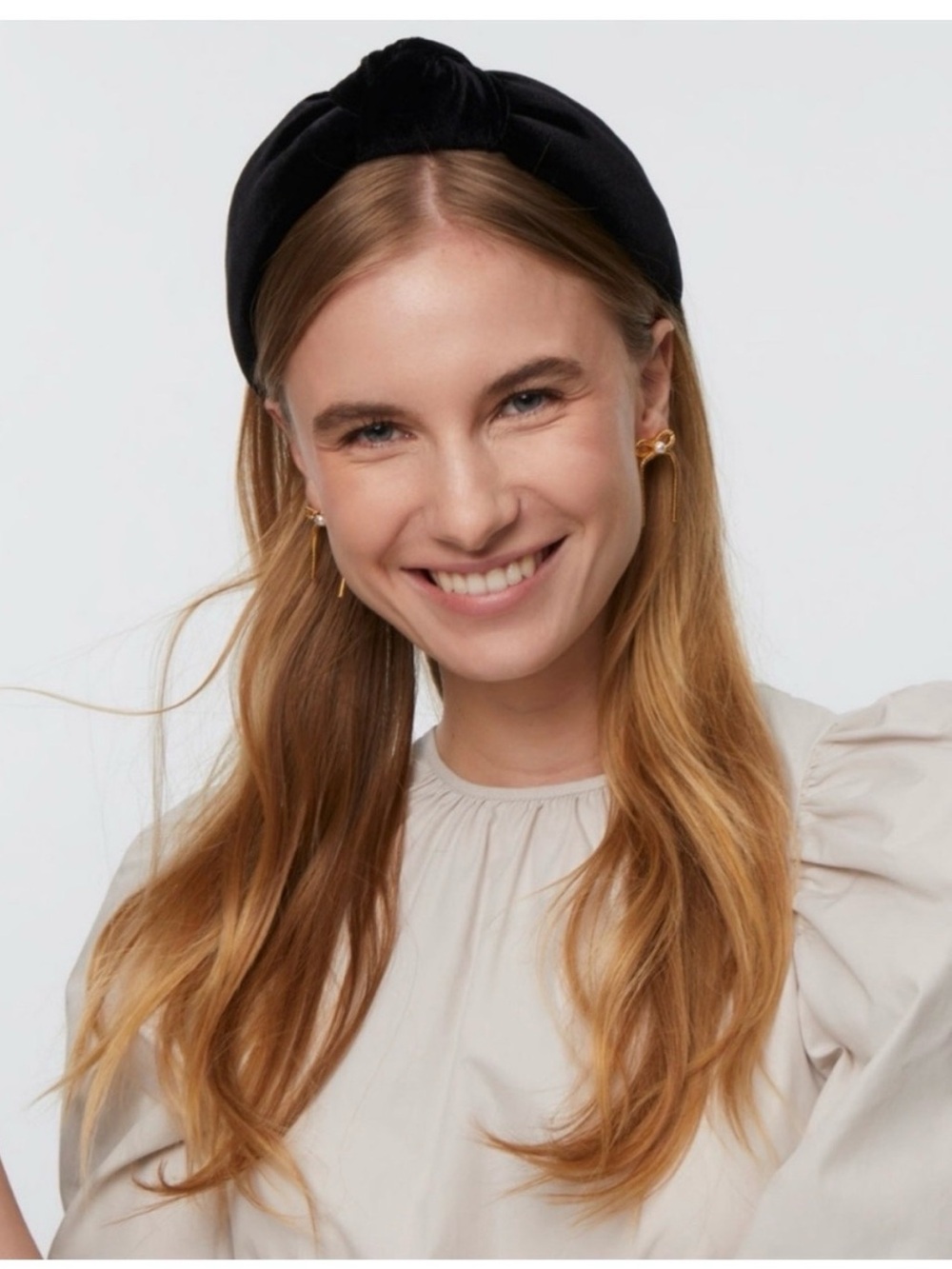 Lele Sadoughi Black Velvet Headband